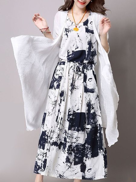Women Two Piece Daily 3/4 Sleeve Casual Printed Abstract Dress, Dark blue, Dresses
Women Two Piece Daily 3/4 Sleeve Casual Printed Abstract Dress, Dark blue, Dresses