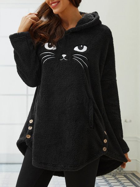 Scratching Cute Cat Embroidered Loose Warm Sweatshirt, Gray, Sweatshirts & Hoodies
Scratching Cute Cat Embroidered Loose Warm Sweatshirt, Gray, Sweatshirts & Hoodies