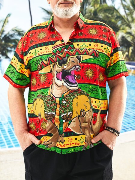 Big Size Dinosaur Cinco De Mayo Chest Pocket Short Sleeve Shirt, Yellow, Men Shirts
Big Size Dinosaur Cinco De Mayo Chest Pocket Short Sleeve Shirt, Yellow, Men Shirts