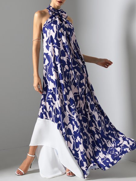 Wedding Floral Satin Vintage Guest Dress, Dark blue, Maxi Dresses
Wedding Floral Satin Vintage Guest Dress, Dark blue, Maxi Dresses