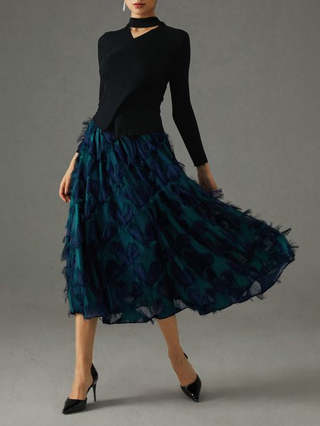 Stand Collar Regular Fit Elegant Heart/Cordate Dress Set, Multicolor, Seperates & Two-Piece
Stand Collar Regular Fit Elegant Heart/Cordate Dress Set, Multicolor, Seperates & Two-Piece
