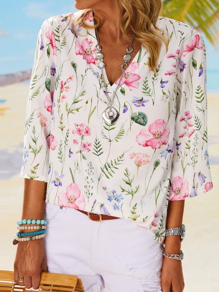 Holiday flower V-neck loose top T-shirt plus size, Multicolor, Shirts & Blouses
Holiday flower V-neck loose top T-shirt plus size, Multicolor, Shirts & Blouses