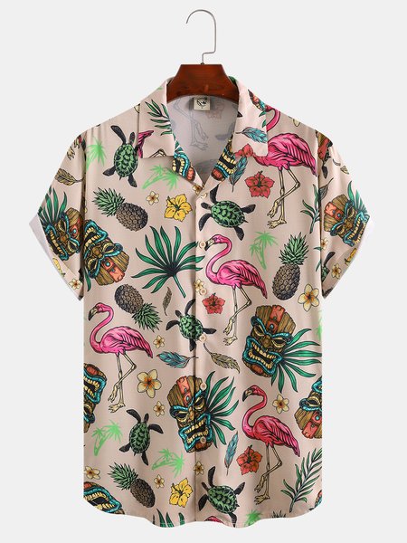 Cotton And Linen Holiday Leisure Short-sleeved Shirt, As picture, Men's Floral shirt
Cotton And Linen Holiday Leisure Short-sleeved Shirt, As picture, Men's Floral shirt