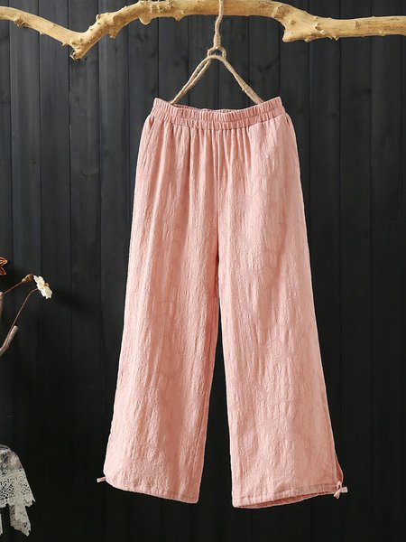 Solid Plus Size Daily Pant, Pink, Pants