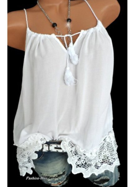Cold Shoulder V Neck T-Shirt & Top, White, Auto-Clearance
