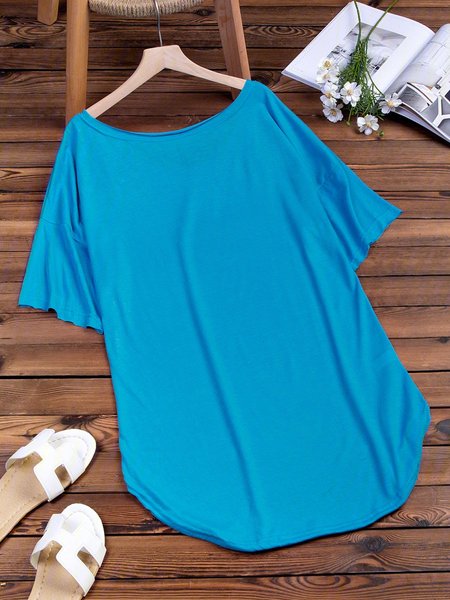 Women Daily Crew Neck Short Sleeve Shift Solid Summer Casual Dress, Blue, Casual Dresses
Women Daily Crew Neck Short Sleeve Shift Solid Summer Casual Dress, Blue, Casual Dresses