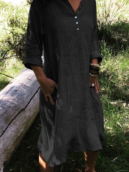 Women Spring Midi Weaving Dress Crew Neck Shift Daily Casual Cotton Weaving Dress, Black, Casual Dresses
Women Spring Midi Weaving Dress Crew Neck Shift Daily Casual Cotton Weaving Dress, Black, Casual Dresses