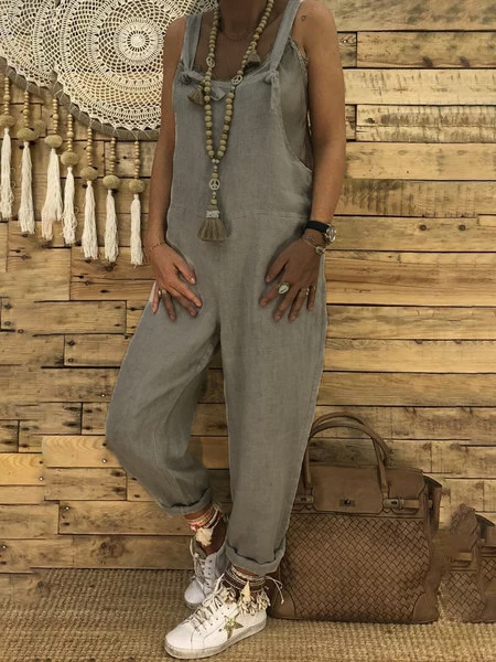 Square neck Spaghetti Solid Linen Pockets Jumpsuits Rompers, Light gray, Jumpsuits&Rompers
Square neck Spaghetti Solid Linen Pockets Jumpsuits Rompers, Light gray, Jumpsuits&Rompers