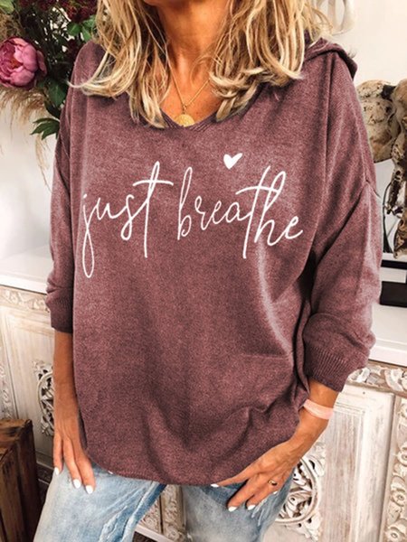 Women Letter Printed Graphic Long Sleeve Hoodie Gray Shirts Tops, Rust, Hoodies&Sweatshirts
Women Letter Printed Graphic Long Sleeve Hoodie Gray Shirts Tops, Rust, Hoodies&Sweatshirts