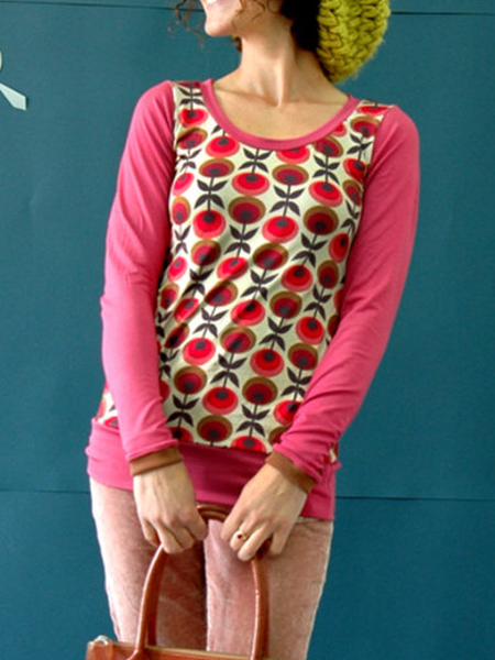 Casual Floral-Print Shirts & Tops, Pink, Tops