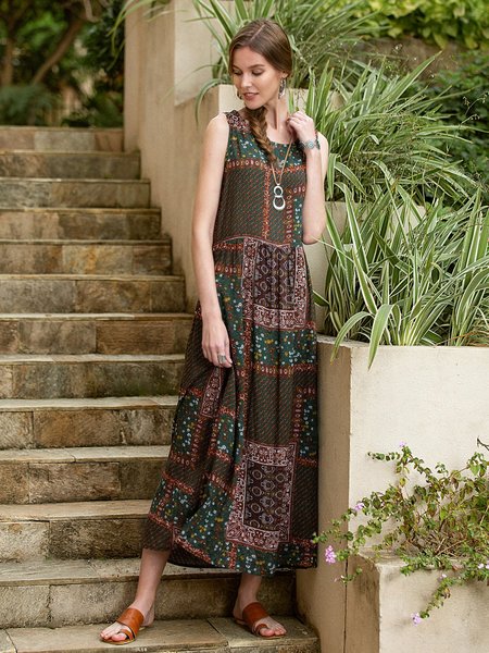 Abito Donna di Cotone Arricciato Patchwork senza maniche, Multicolors, Casual Dresses
Abito Donna di Cotone Arricciato Patchwork senza maniche, Multicolors, Casual Dresses