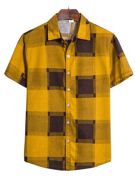 Casual Shirts & Tops, Yellow, Men's shirts