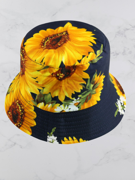 Summer Sun flower hat, Navy blue, Hats