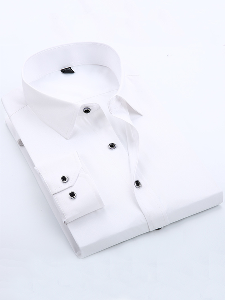 Basic Shirts & Tops, White, Men's Top