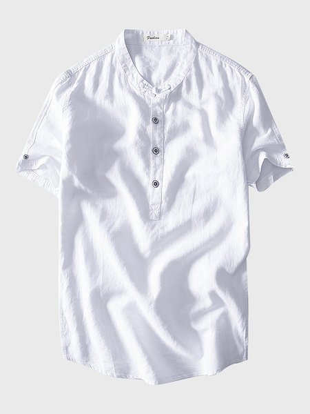 Summer Season Casual Solid Color Basic Short Sleeve Men's Basic & Tops, White, Men's Top
Summer Season Casual Solid Color Basic Short Sleeve Men's Basic & Tops, White, Men's Top