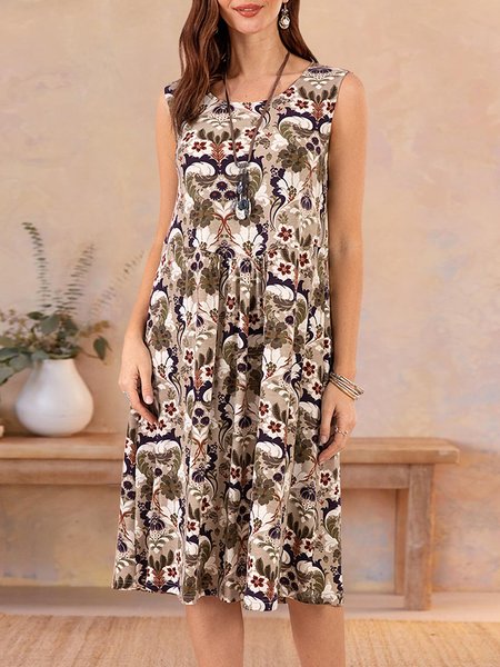 Women Knitted Printed Sleeveless Crew Neck Floral Weaving Dress, Multicolors, Boho dresses
Women Knitted Printed Sleeveless Crew Neck Floral Weaving Dress, Multicolors, Boho dresses