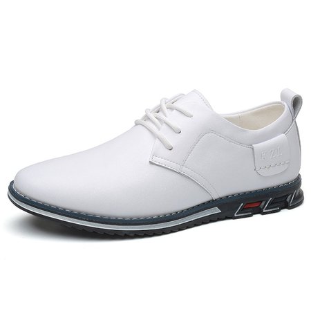 Men Comfortable Soft Lace Up Business Casual Leather Shoes, White, Men's Shoes
Men Comfortable Soft Lace Up Business Casual Leather Shoes, White, Men's Shoes