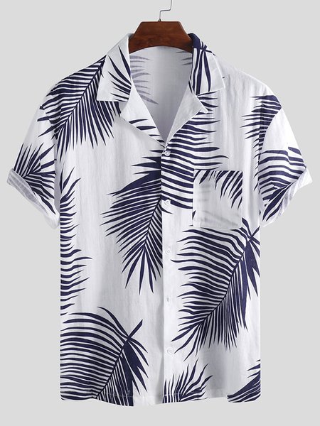 Hawaiian holiday floral print Polo short sleeve loose shirt, Deep blue, Shirts & Blouse
Hawaiian holiday floral print Polo short sleeve loose shirt, Deep blue, Shirts & Blouse