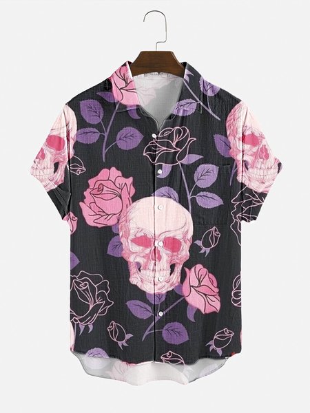 Multicolor Casual Cotton Shirts & Tops, Men's Floral shirt