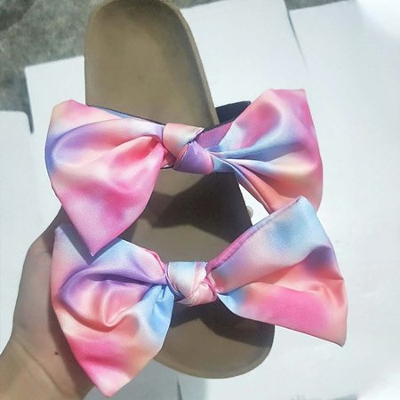 Party & Evening Flat Heel Satin Slippers, Flower, Pullovers