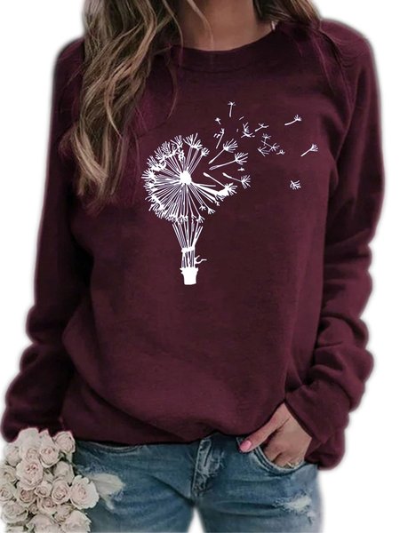 Casual Crew Neck Long Sleeve Cotton-Blend Sweatshirt, Wine red, Hoodies&Sweatshirts
Casual Crew Neck Long Sleeve Cotton-Blend Sweatshirt, Wine red, Hoodies&Sweatshirts