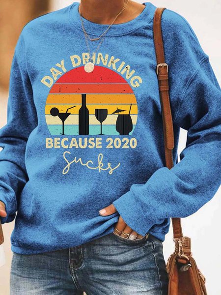 

Women Day Drinking Because 2020 Sucks Sweatshirt, Black, Hoodies&Sweatshirts