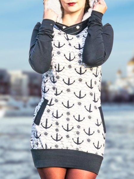 Vintage Hoodie Long Sleeve Geometric Printed Plus Size Statement Casual Sweatshirt Dresses, Blue, Mini Dresses
Vintage Hoodie Long Sleeve Geometric Printed Plus Size Statement Casual Sweatshirt Dresses, Blue, Mini Dresses