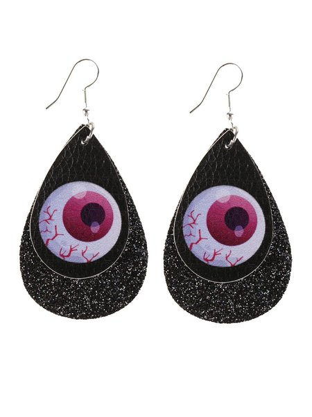 Halloween Double PU Leather Earrings Skull Sequins Drop Shaped Earrings, Earrings
Halloween Double PU Leather Earrings Skull Sequins Drop Shaped Earrings, Earrings