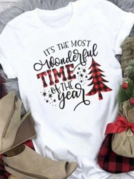 Most Wonderful Time Plaid Christmas Tree Print Crew Neck Short Sleeve T-shirt, White, Hoodies&Sweatshirts
Most Wonderful Time Plaid Christmas Tree Print Crew Neck Short Sleeve T-shirt, White, Hoodies&Sweatshirts