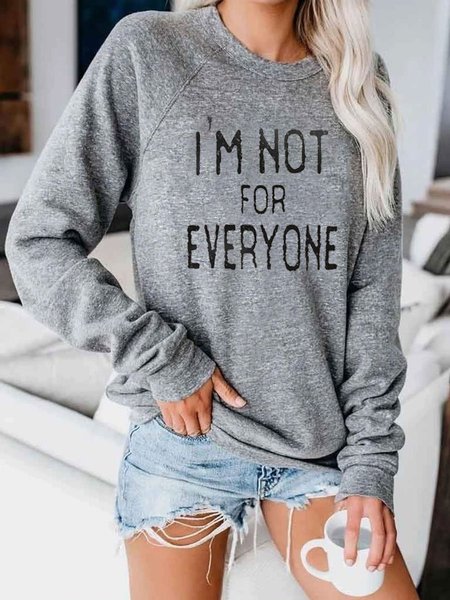I'm Not For Everyone Long Sleeve Women's Fashion Print Sweatshirt, Gray, Hoodies&Sweatshirts
I'm Not For Everyone Long Sleeve Women's Fashion Print Sweatshirt, Gray, Hoodies&Sweatshirts