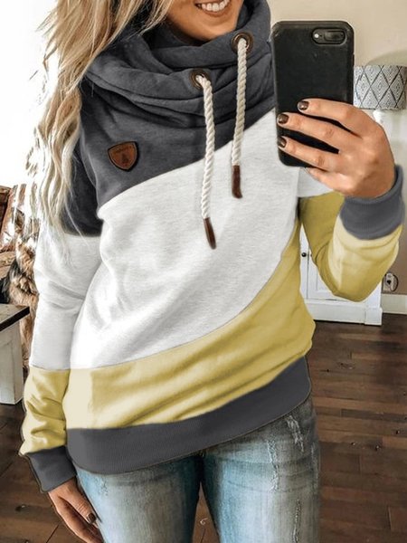Army Green Long Sleeve Shift Sweatshirt, Hoodies&Sweatshirts
