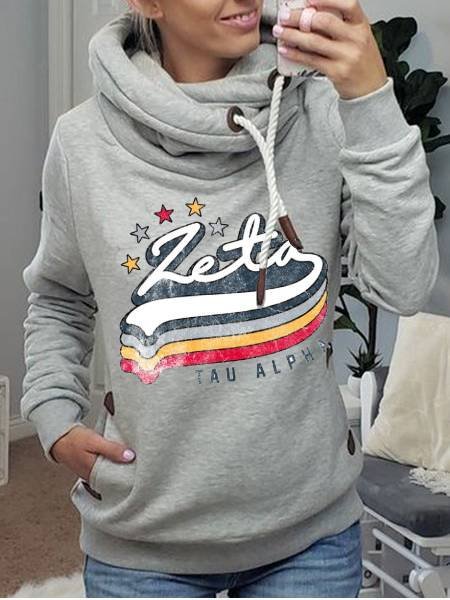 Gray Shift Casual Cotton Sweatshirt, Hoodies&Sweatshirts