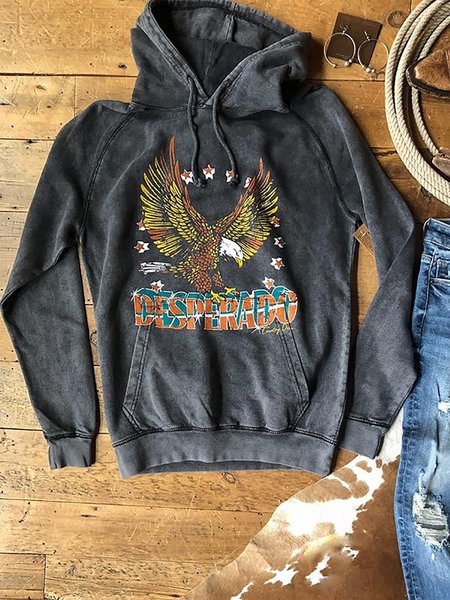 Deep Gray Shift Animal Long Sleeve Sweatshirt, Hoodies & Sweatshirts