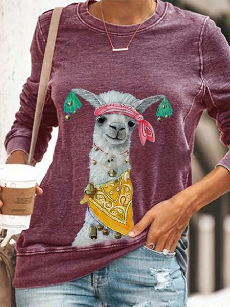 Vintage Maniche Lunghe Girocollo Animale Stampato Statement Casuale Top, Purple, Hoodies & Sweatshirts
Vintage Maniche Lunghe Girocollo Animale Stampato Statement Casuale Top, Purple, Hoodies & Sweatshirts