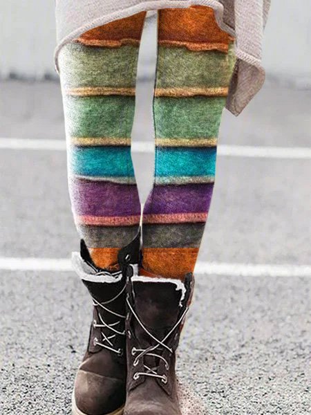 Sheath Retro Pants, Photo color, Leggings