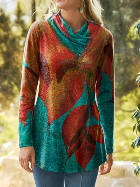 Top Collo ad Anello Maniche Lunghe Stampato Floreale Le Foglie, Multicolore, Blouses & Shirts
Top Collo ad Anello Maniche Lunghe Stampato Floreale Le Foglie, Multicolore, Blouses & Shirts
