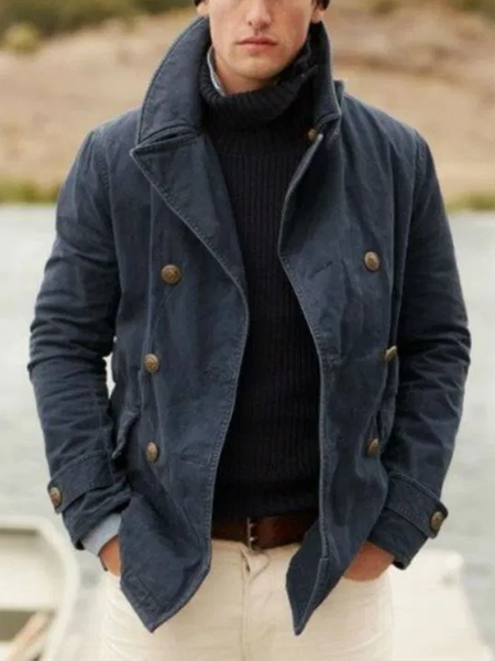Pure Color Winter Jacket Thickened, Black, Outerwear
