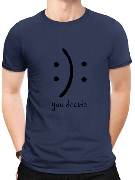 You Decide Graphic Tee, Deep blue, T-shirts