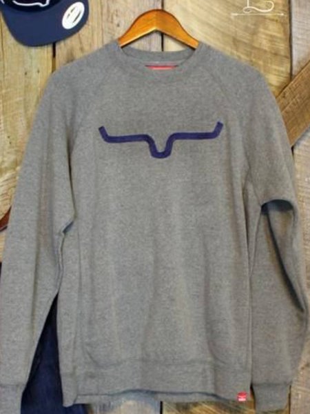 Casual Crew Neck Sweatshirt, Deep gray, Hoodies & Sweatshirts