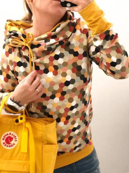 Long Sleeve Casual Sweatshirt, Yellow, Hoodies&Sweatshirts