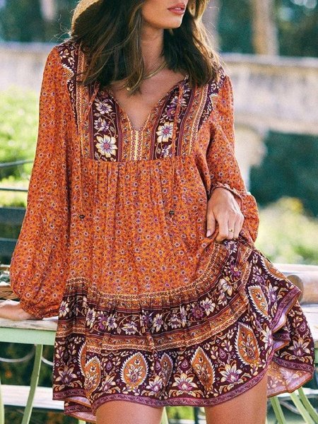 Abito Stampato Floreale Scollo a V Casuale Floreale, Multicolore, Casual Dresses
Abito Stampato Floreale Scollo a V Casuale Floreale, Multicolore, Casual Dresses