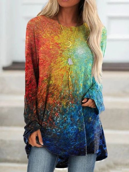 Long Sleeve Casual Shirts & Tops, Multicolor, Blouses & Shirts