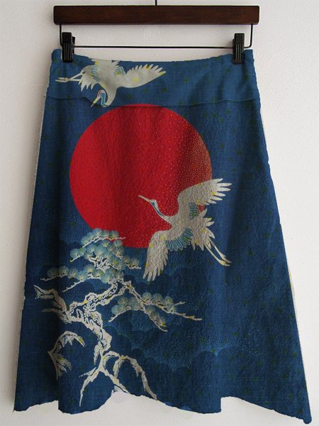 Animal Casual Skirts, Blue, Skirts