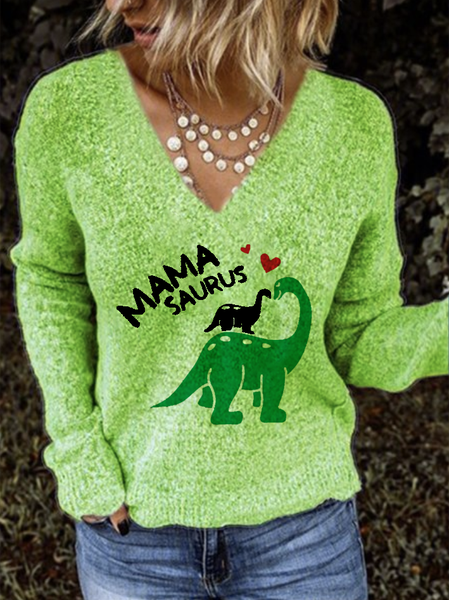 Knitted Shift Shirts & Tops, Green, Tops