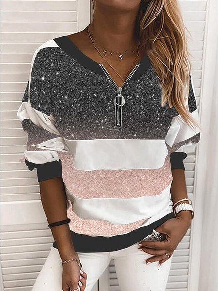 Felpa Multicolore Lustrino Scollo a V Maniche Lunghe Accostare, Rosa, Hoodies & Sweatshirts
Felpa Multicolore Lustrino Scollo a V Maniche Lunghe Accostare, Rosa, Hoodies & Sweatshirts