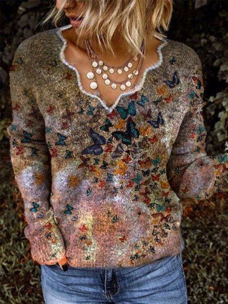 Floral-Print V Neck Long Sleeve Casual Shirts & Tops, Multicolor, Blouses & Shirts
Floral-Print V Neck Long Sleeve Casual Shirts & Tops, Multicolor, Blouses & Shirts
