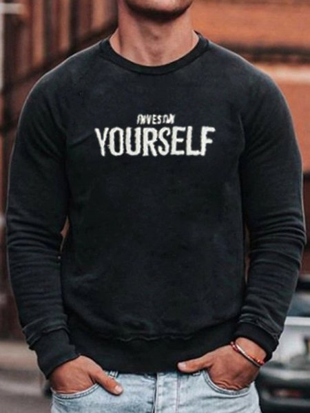 Crew Neck Casual Men's Fashion Print Sweatshirt, Black, Hoodies&Sweatshirts
Crew Neck Casual Men's Fashion Print Sweatshirt, Black, Hoodies&Sweatshirts