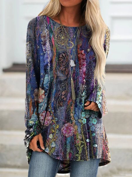 Casual Floral-Print Long Sleeve Floral Shirts & Tops, Multicolor, Hoodies&Sweatshirts
Casual Floral-Print Long Sleeve Floral Shirts & Tops, Multicolor, Hoodies&Sweatshirts