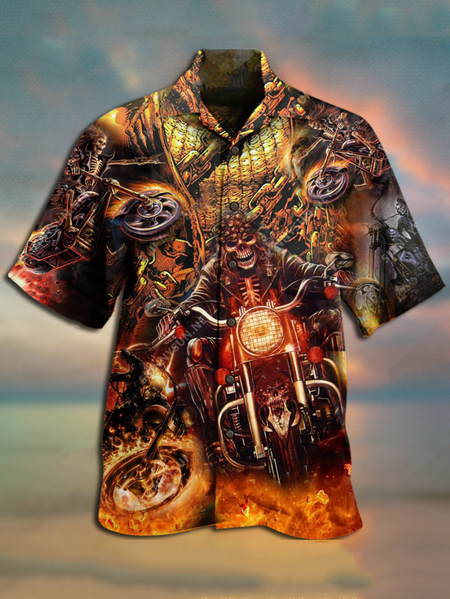 Printed Shirts, As picture, Men's Tops
