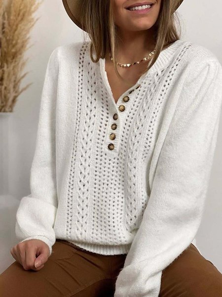 Long Sleeve Cotton-blend Crew Neck Casual Winter White Knit, Sweaters & Cardigans
Long Sleeve Cotton-blend Crew Neck Casual Winter White Knit, Sweaters & Cardigans